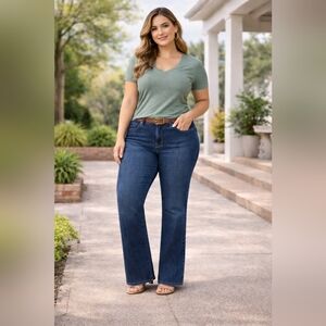 Bn) Falls Creek Bootcut Jeans Womens Size 22W Dark Wash